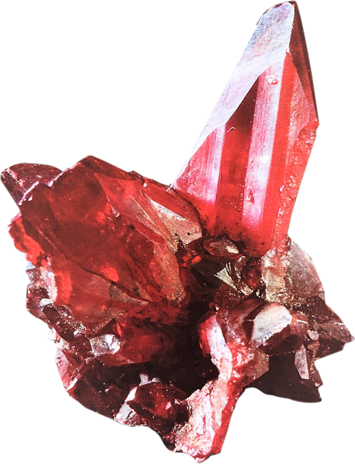 Pink tourmaline crystal