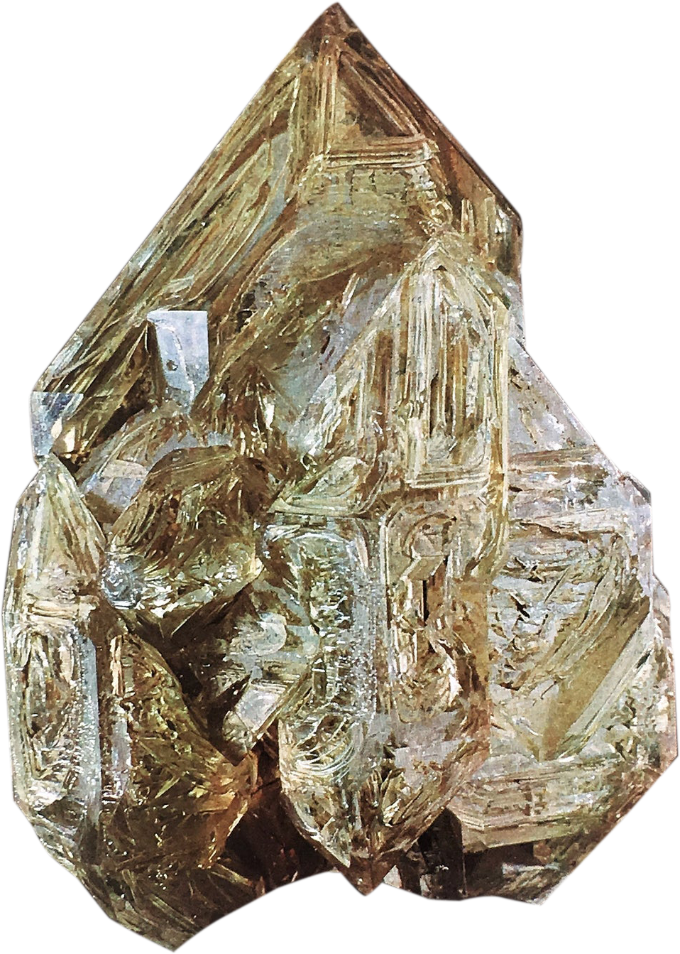 Rutilated quartz crystal